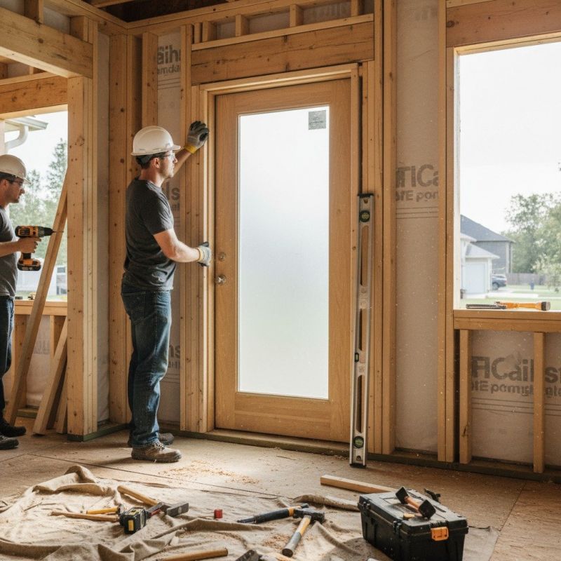 Oak Door Refinishing detail